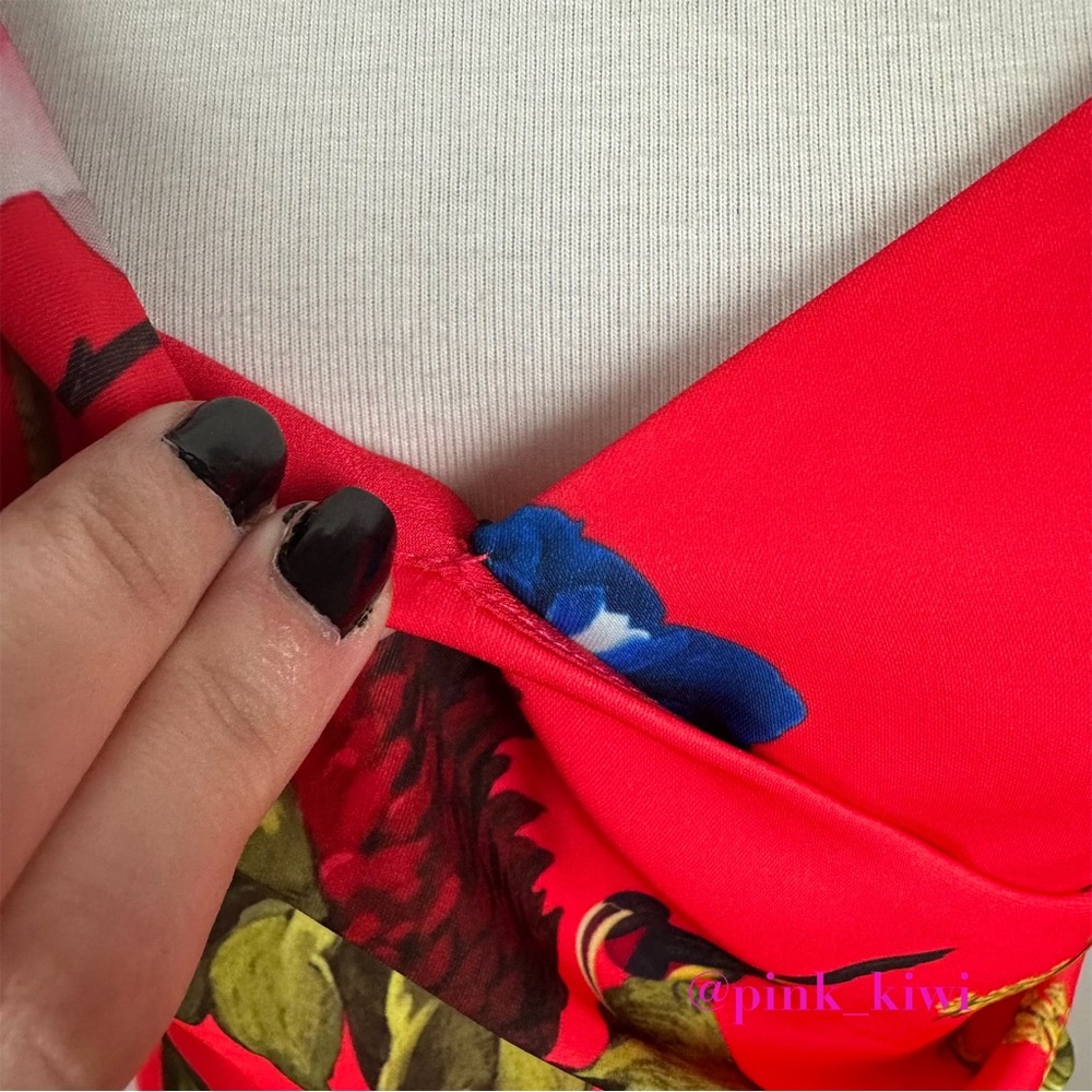 Ted Baker Piiper Berry Sundae Floral Wrap Jumpsuit - Picture 5 of 17